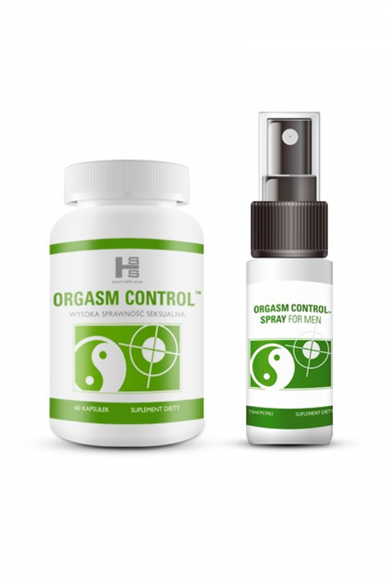 Orgasm Control 60 kapsułek + Orgasm Control Spray 15 ml – zestaw na przedwczesny wytrysk